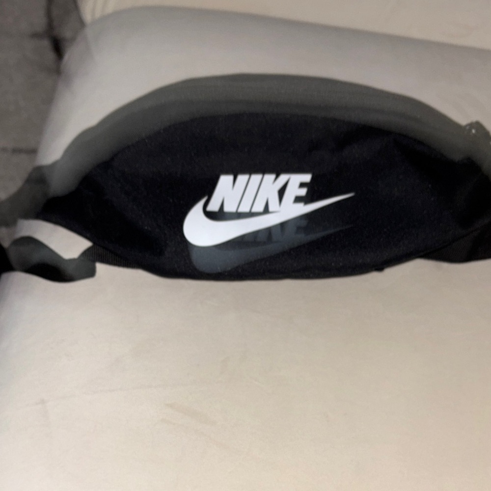 Nike Black and Gray Waist Pack